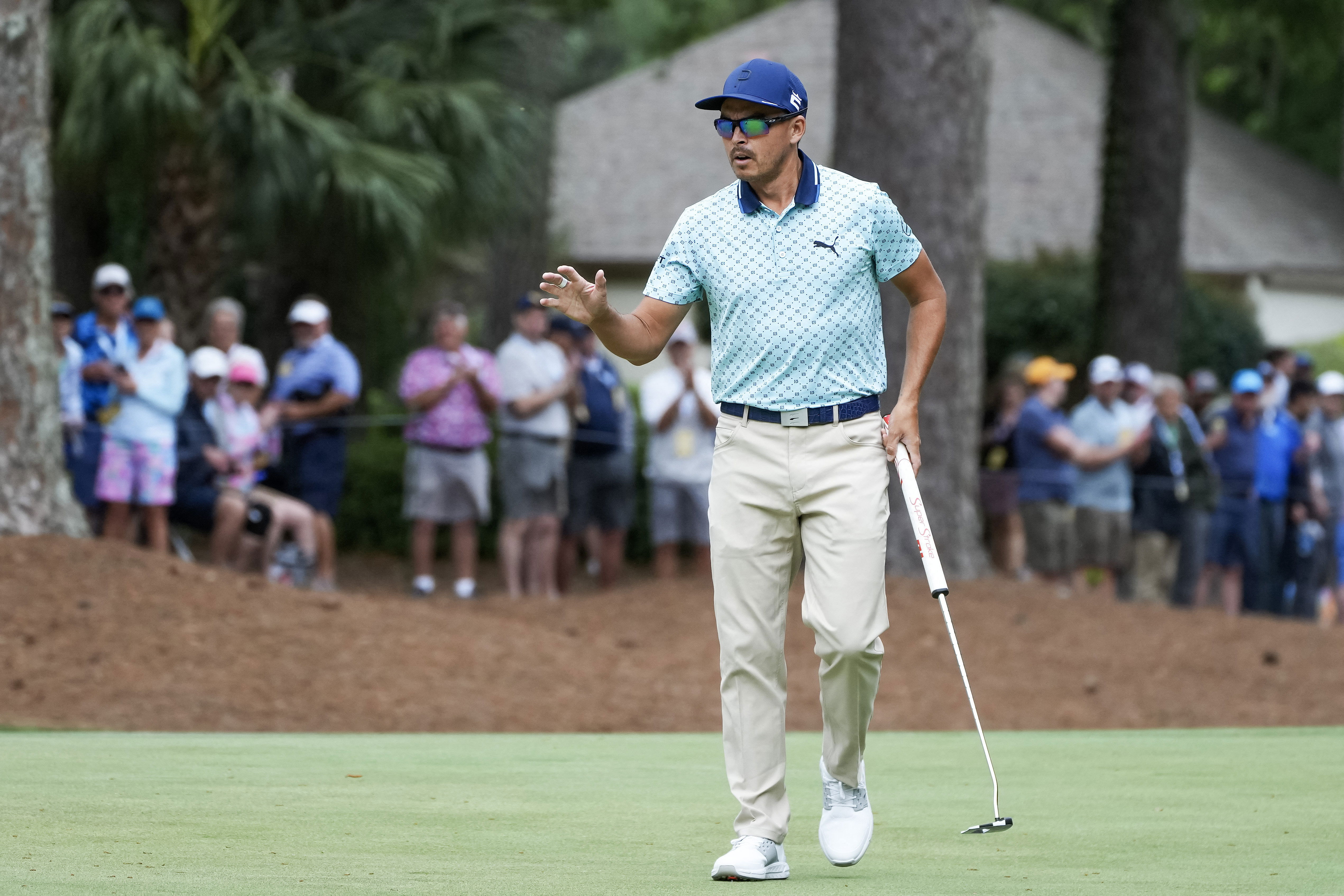 WATCH: PGA Tour star runs into SNAKE during Wells Fargo Championship!