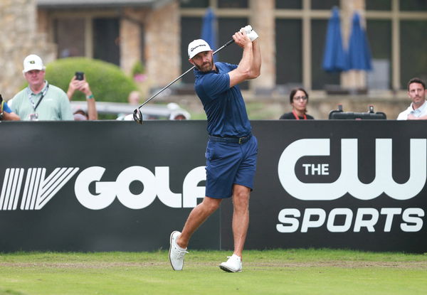 WATCH: David Feherty cracks joke after Dustin Johnson hits brutal hosel rocket!