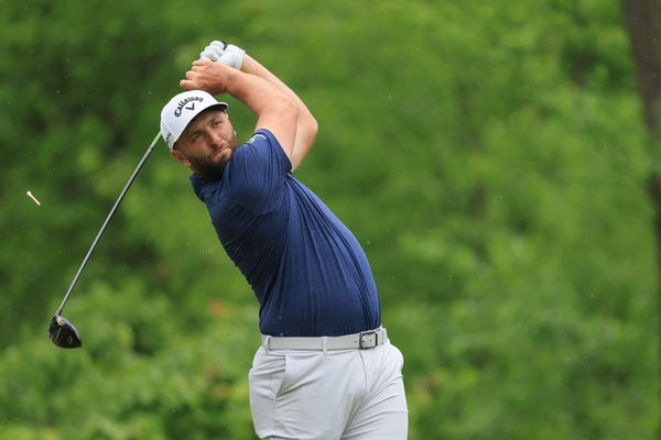 Jon Rahm SMASHES microphone after SHANKING chip shot at US PGA