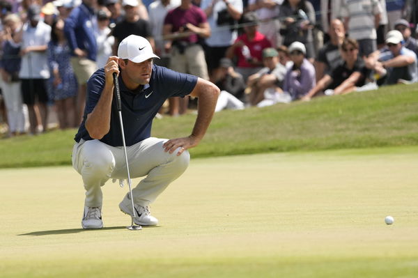 WATCH: Scottie Scheffler takes a club to the FACE at the Travelers!