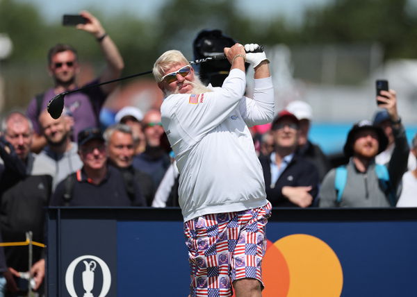 Golf fans react as kid sprints over to John Daly while on the course at The Open