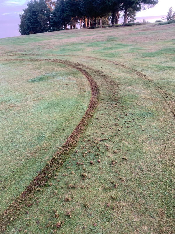 'Absolute morons': Vandals DESTROY fairways at popular golf course in Scotland