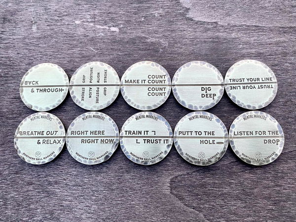 Mental Markers: the ball markers that spread positive energy on the greens