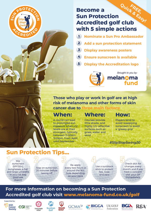 The campaign slapping sun protection on golf