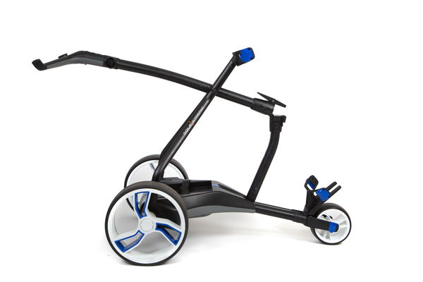 New Golfstream Blue electric golf trolley goes back to basics