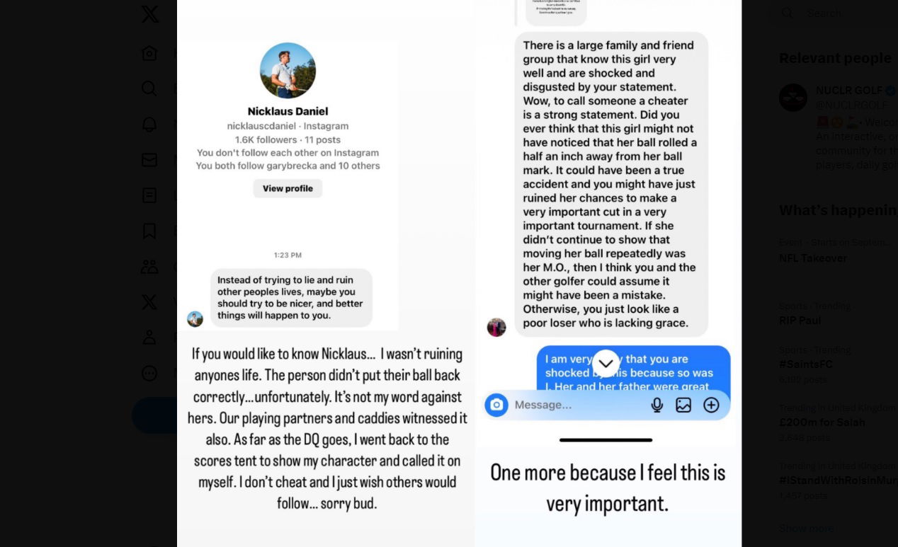 LPGA player gets DQ'd while calling out fellow golfer for CHEATING!