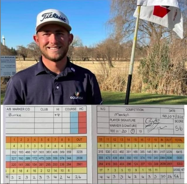 South African golfer shoots INCREDIBLE score of 56 with THREE EAGLES!