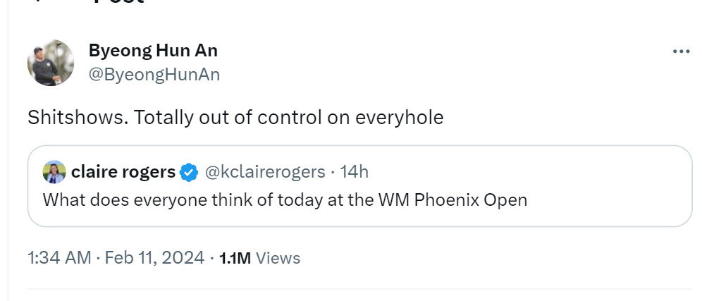 PGA Tour pro rips into WM Phoenix Open after shocking scenes