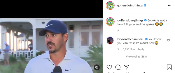 Golf fans react to viral video of Brooks Koepka EYE-ROLLING Bryson DeChambeau