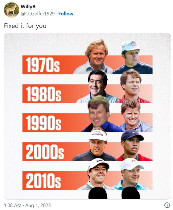 Sir Nick Faldo upset (?!) at 1990s snub: 