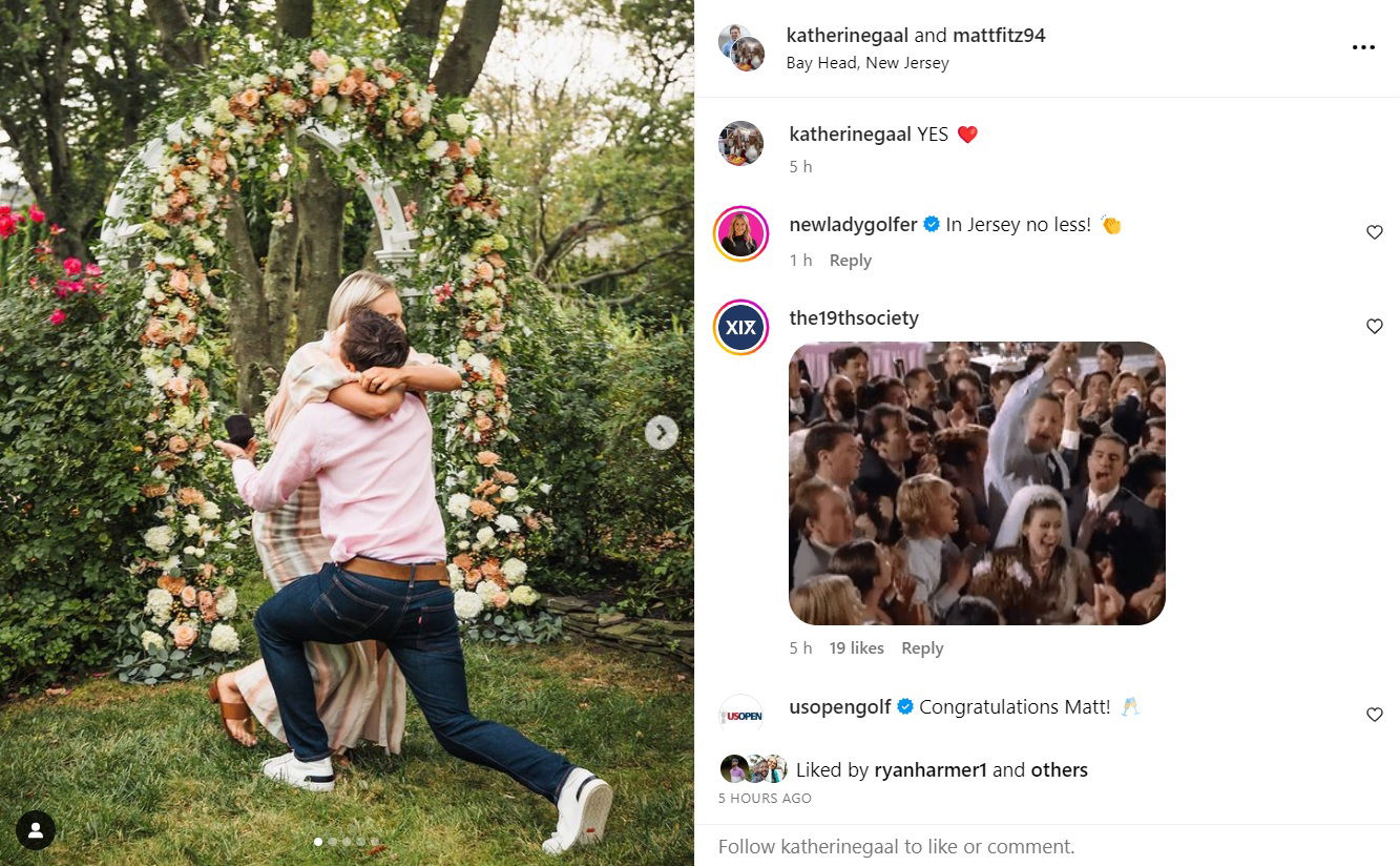 Matthew Fitzpatrick confirms engagement to long-time girlfriend Katherine Gaal