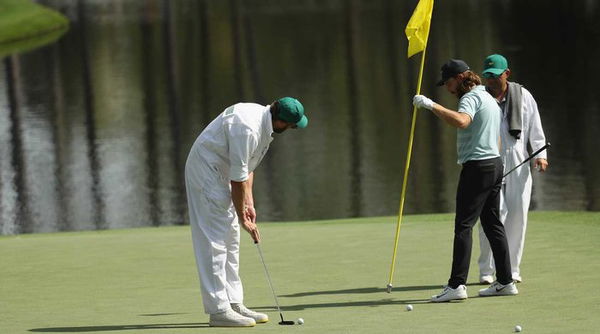 Fleetwood's caddie upstages boss at Masters