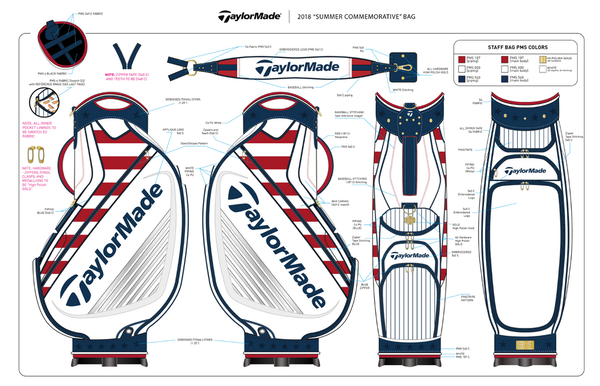 TaylorMade hit home run with 2018 US Open golf bag and head covers