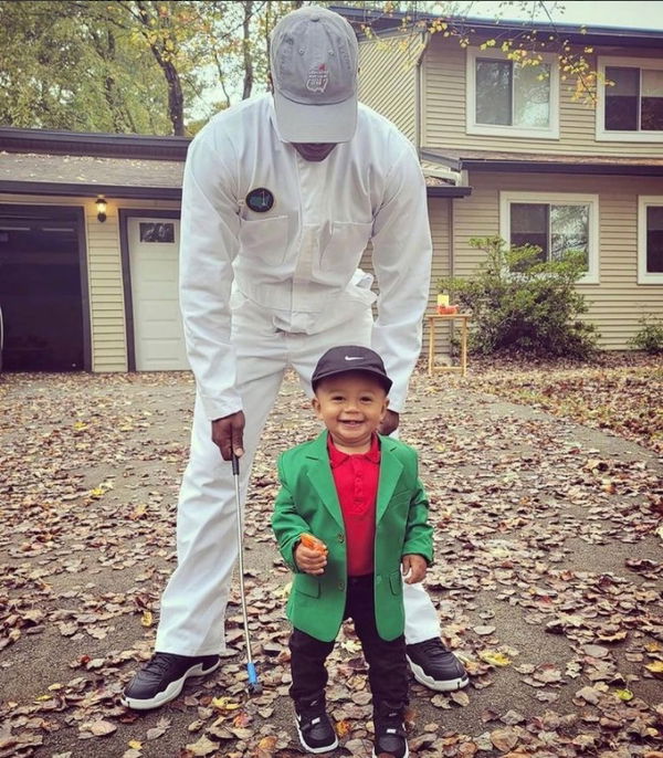 Tiger Woods: This kid absolutely NAILED his costume of the big cat for Halloween